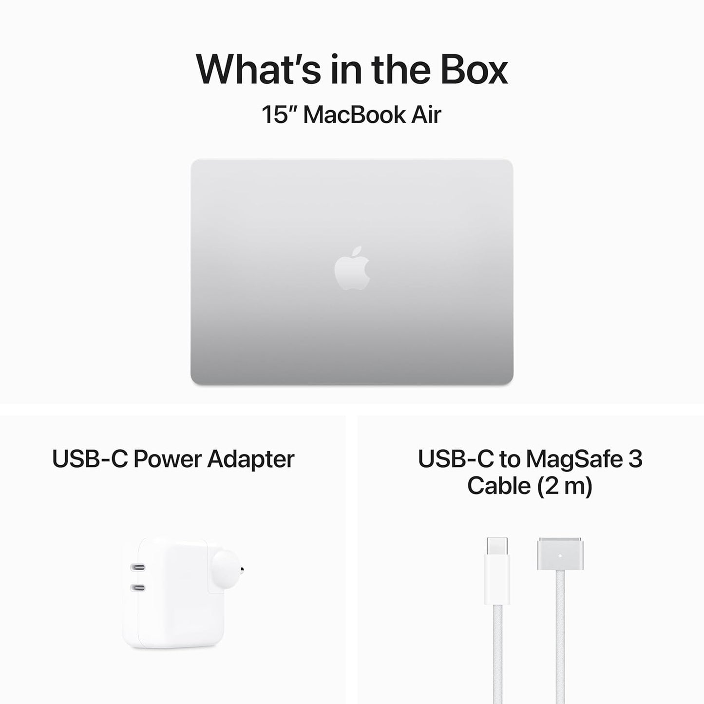 Apple 2024 MacBook Air 15″ Laptop with M3 chip: 512GB SSD Storage, Backlit Keyboard, 1080p FaceTime HD Camera, Touch ID- Silver